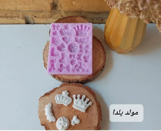 قالب ست تزئین پاپیون و تاج و...