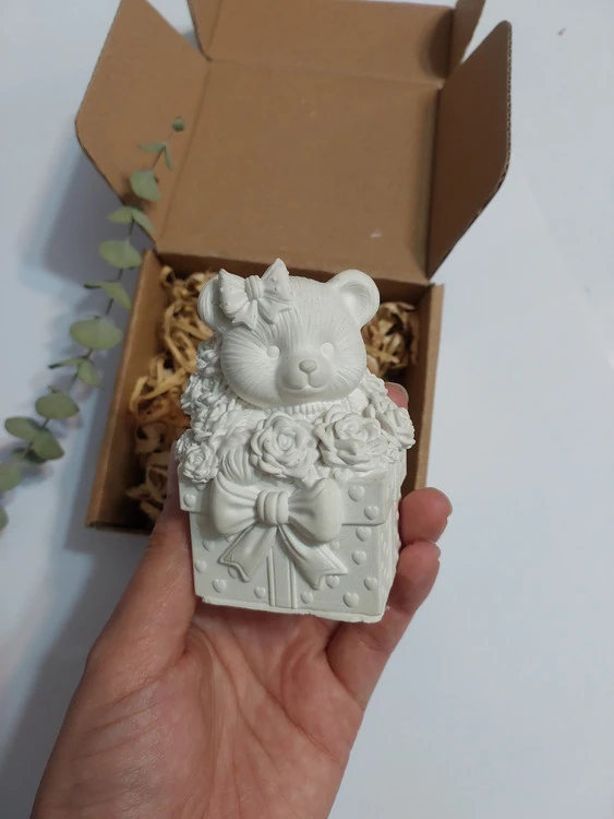 قالب سیلیکونی باکس تدی دار