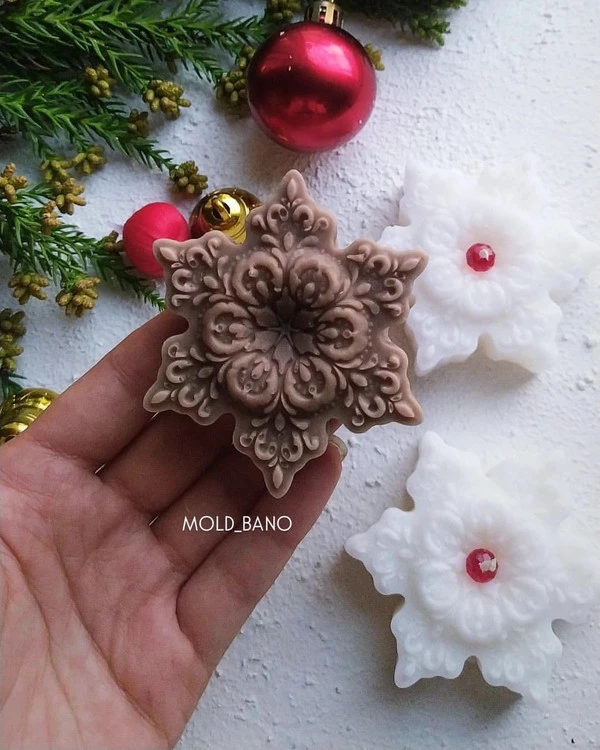 قالب سیلیکونی برف کریسمسی