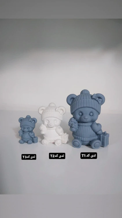 قالب سیلیکونی تدی کدT1-T2-T3