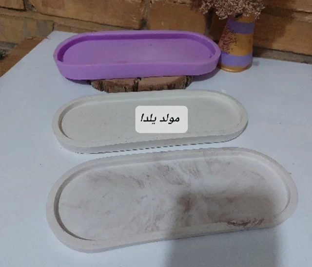 قالب سیلیکونی سینی بیضی ۱