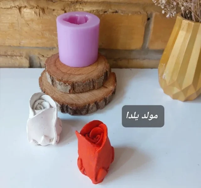 قالب سیلیکونی غنچه گل رز