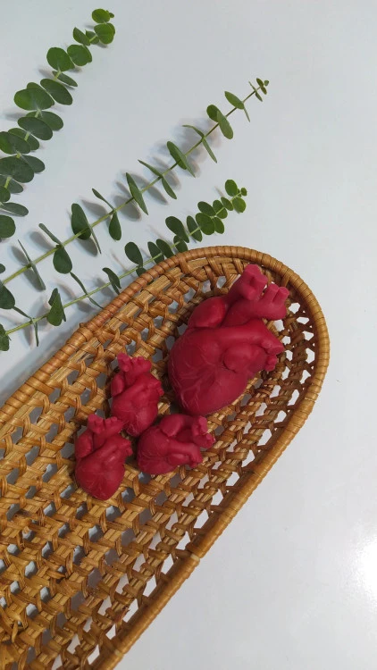 قالب سیلیکونی قلب بطن دار
