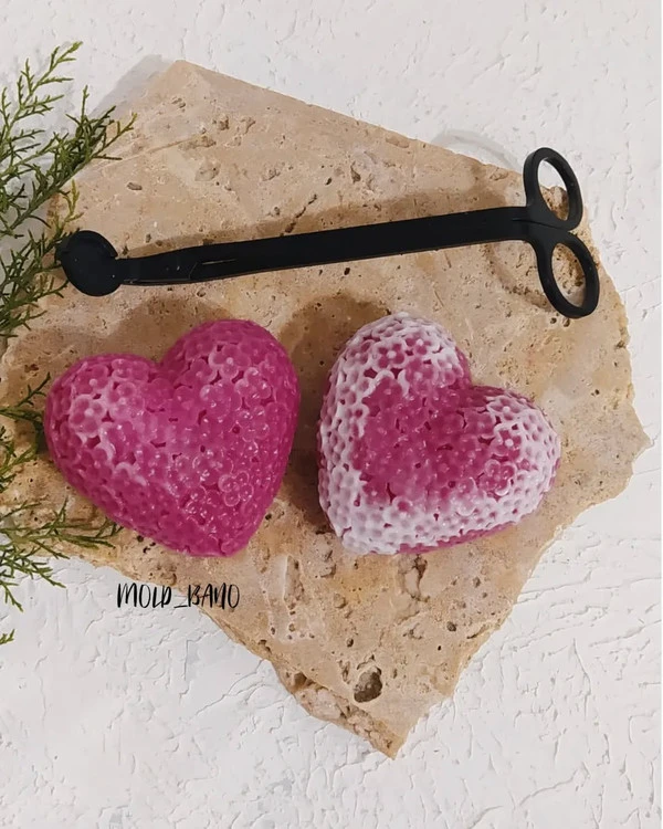 قالب سیلیکونی قلب گلدار