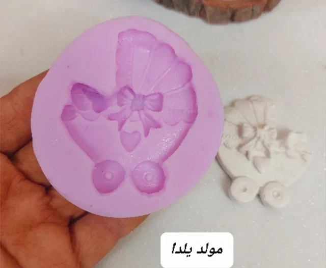قالب سیلیکونی کالسکه نوزاد