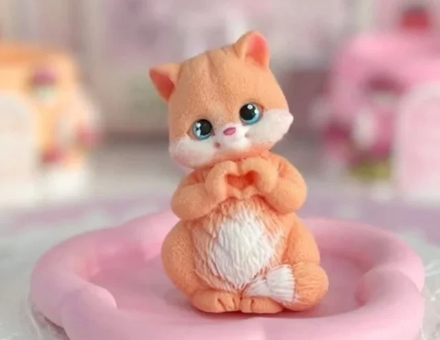 قالب سیلیکونی گربه ژورنالی قلبی