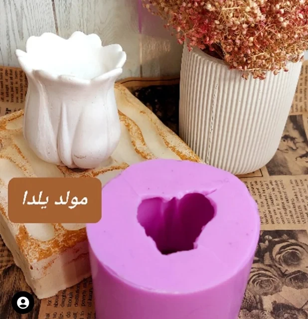 قالب سیلیکونی گل لاله بزرگ
