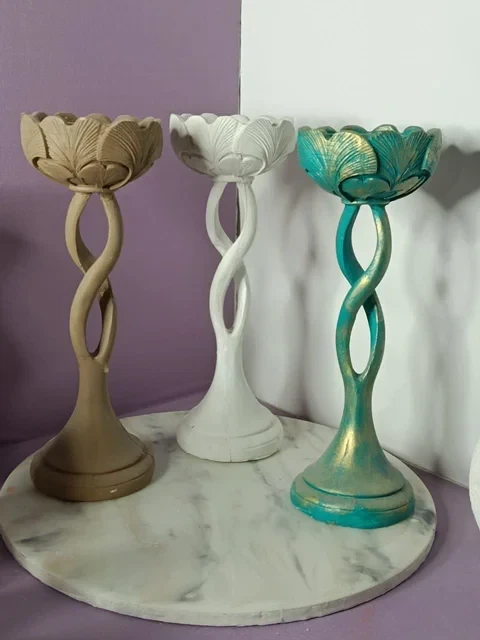 قالب لایه ای جاشمعی گل پایه دار