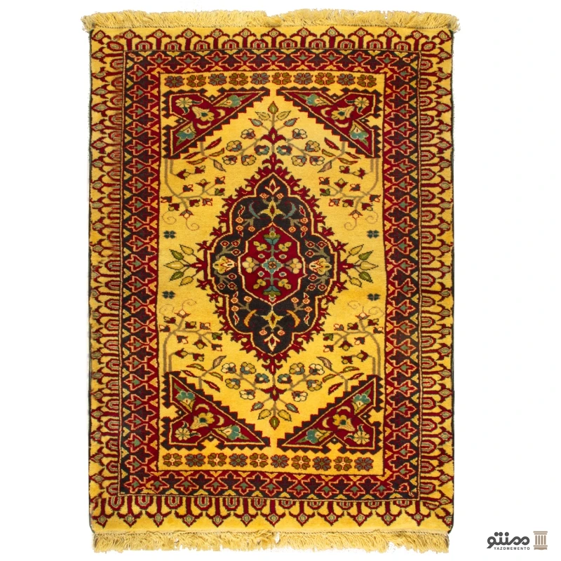 قالیچه دستباف زرع و نیم تمام پشم سایز ۱50×۱0۰