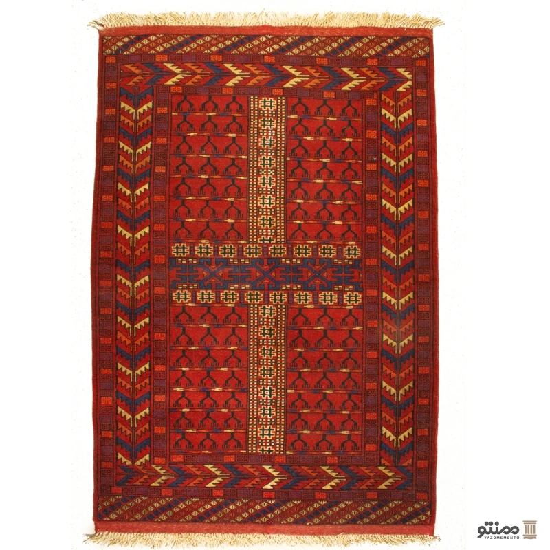 قالیچه دستباف زرع و نیم خراسان تمام پشم سایز ۱5۰×۱0۰