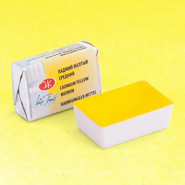 قرص آبرنگ سنت پترزبورگ کد 11201 Cadmium Yellow Medium