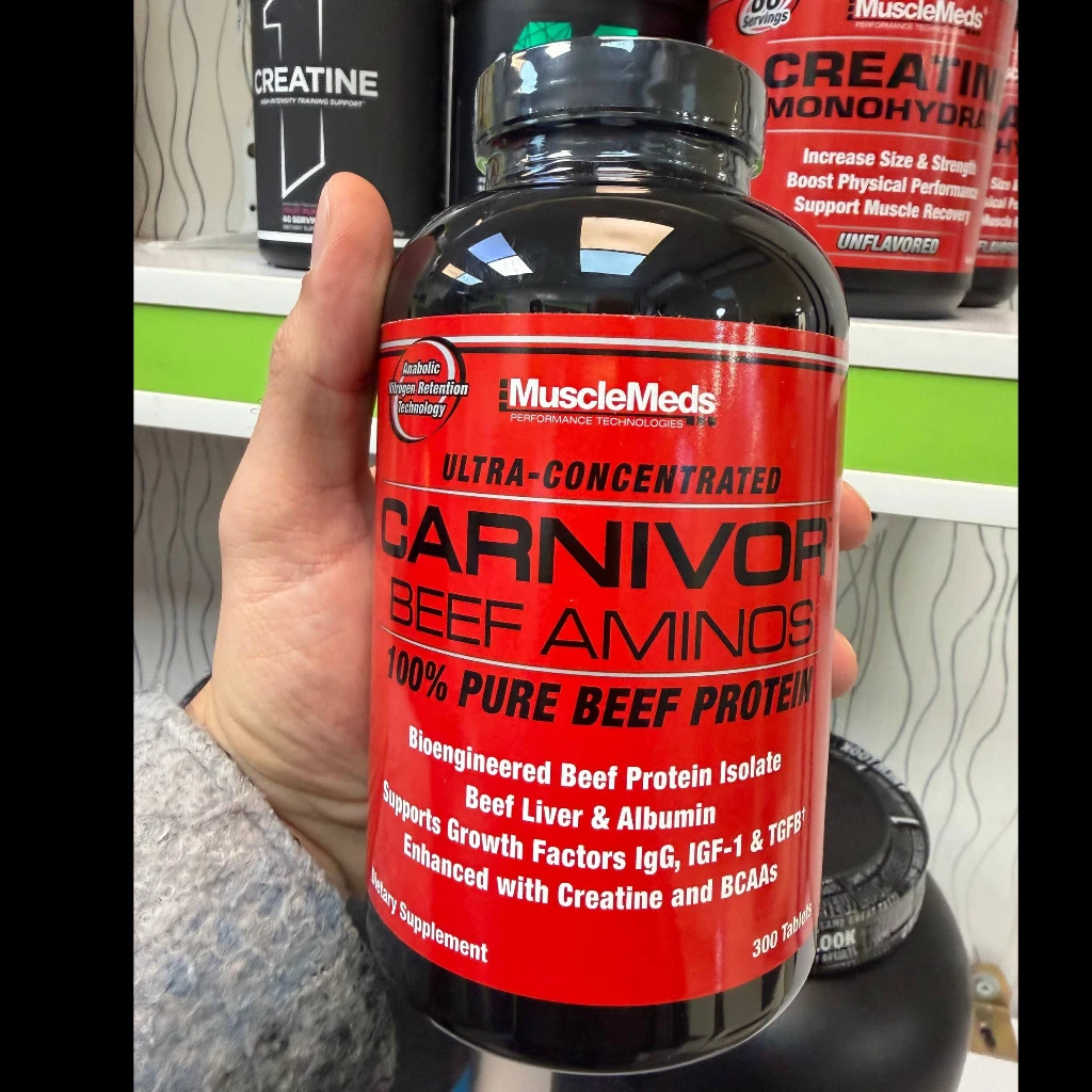 قرص آمینو گوشت کارنیور ماسل مدز (MuscleMeds Carnivor Beef Aminos)
