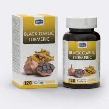 قرص سیر سیاه و زردچوبه 120 عددی