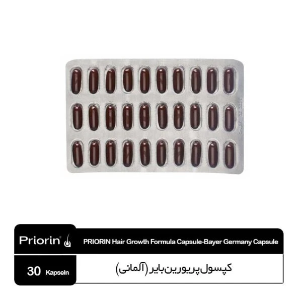 قرص ضد ریزش مو هورمونی و ارثی پریورین بایر آلمانی (تعدادی از قرص‌ها روغن خورده)