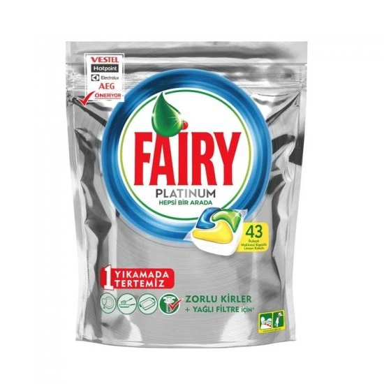 قرص ظرفشویی فیری FAIRY پلاتینوم بسته 43 عددی