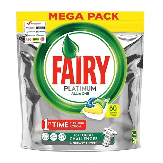قرص ظرفشویی فیری FAIRY پلاتینوم بسته 60 عددی