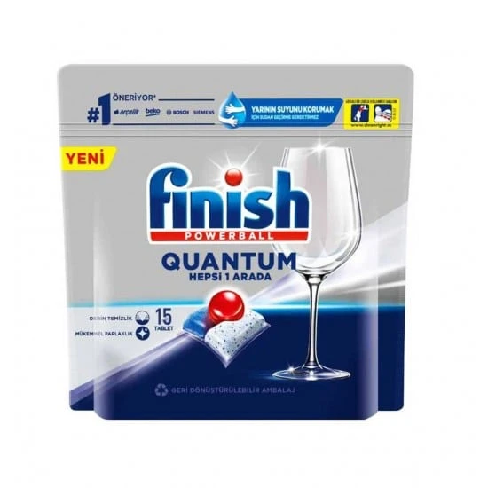 قرص ظرفشویی فینیش FINISH QUANTOM بسته 15 عددی