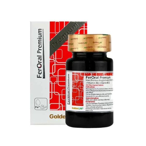 قرص فرورال پریمیوم گلدن لایف بسته 30 عددی