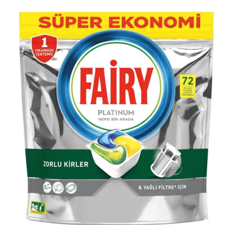 قرص ماشین ظرفشویی 72 عددی فیری پلاتینیوم fairy platinum