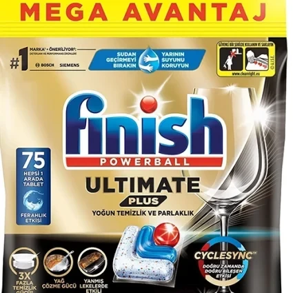 قرص ماشین ظرفشویی فینیش مدل Ultimate Plus بسته 75 عددی