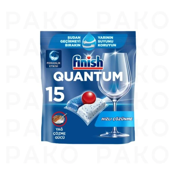 قرص ماشین ظرفشویی فینیش مدل کوانتوم Hepsi 1 Arada بسته 15 عددی finish
