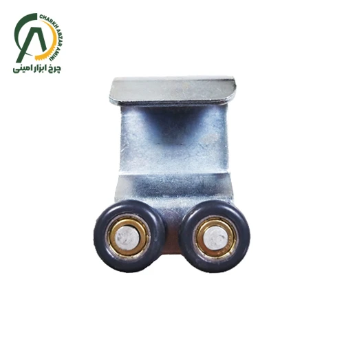 قرقره (بلبرینگ) آویز فرش تفلونی 4 چرخ 3×3 درجه یک (فلزی)