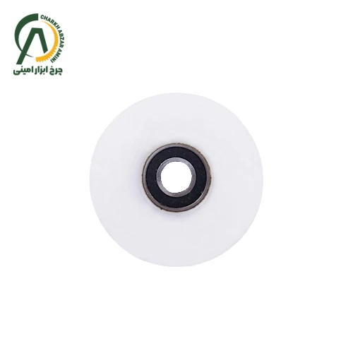 قرقره (بلبرینگ) زیر درب تفلون 3×8 با بلبرینگ استوک