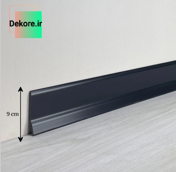 قرنیز PVC مشکی مات عرض ۹ سانت طول ۳ متر کد ۲-۵۰۷