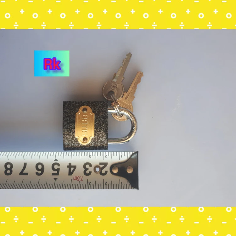 قفل آویز سایز 32 طوسی