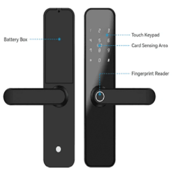 قفل درب هوشمند با قابلیت بلوتوث (اپلیکیشن: TT Lock) F7-TT-BLE
