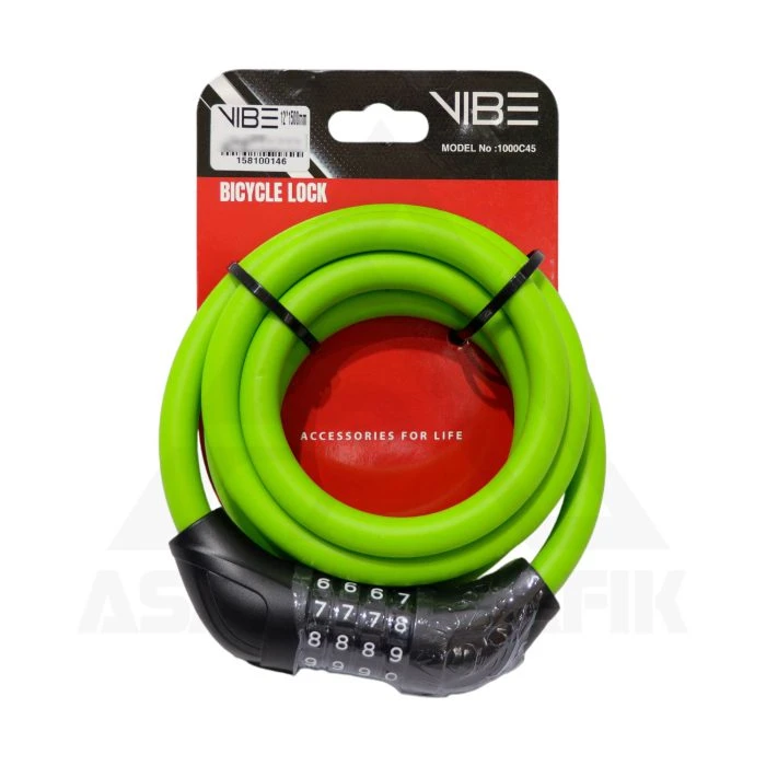 قفل رمزی دوچرخه وایب VIBE 1000C45 سبز