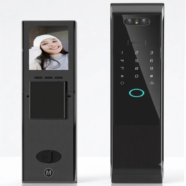 قفل هوشمند اتوماتیک ۳D چهره + زنگ ویدئویی مدل GS-P20 همراه با بدنه قفل وای‌فای دار