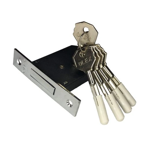 قفل گاو صندوقی کروم مات اولکس OLEX