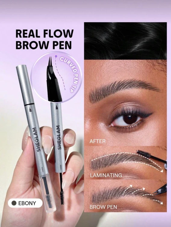قلم ابرو شیگلم دو طرفه مدل Real Flow