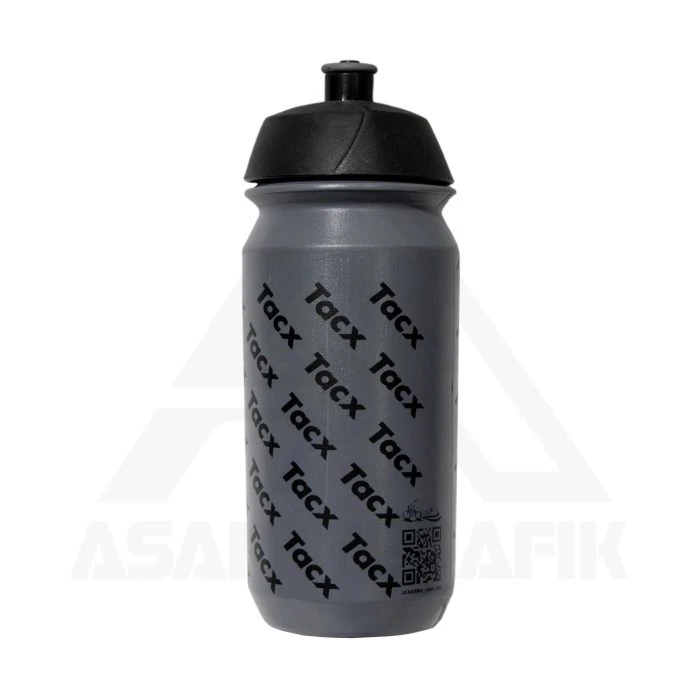 قمقمه دوچرخه TACX 500 ml طرح دو – خاکستری