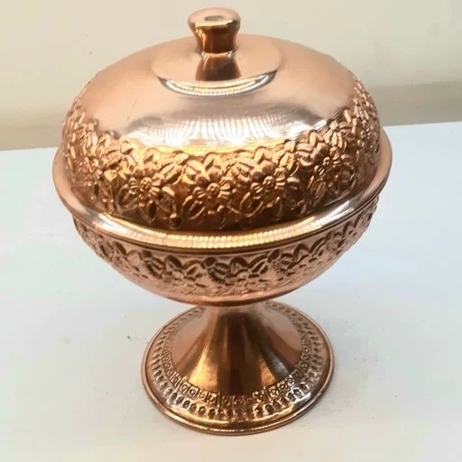قندان مسی طرح برجسته،نانو،ارسال رایگان