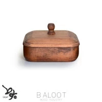 قندان چوبی مربع 15×15 رابروود بلوط | کد 4431