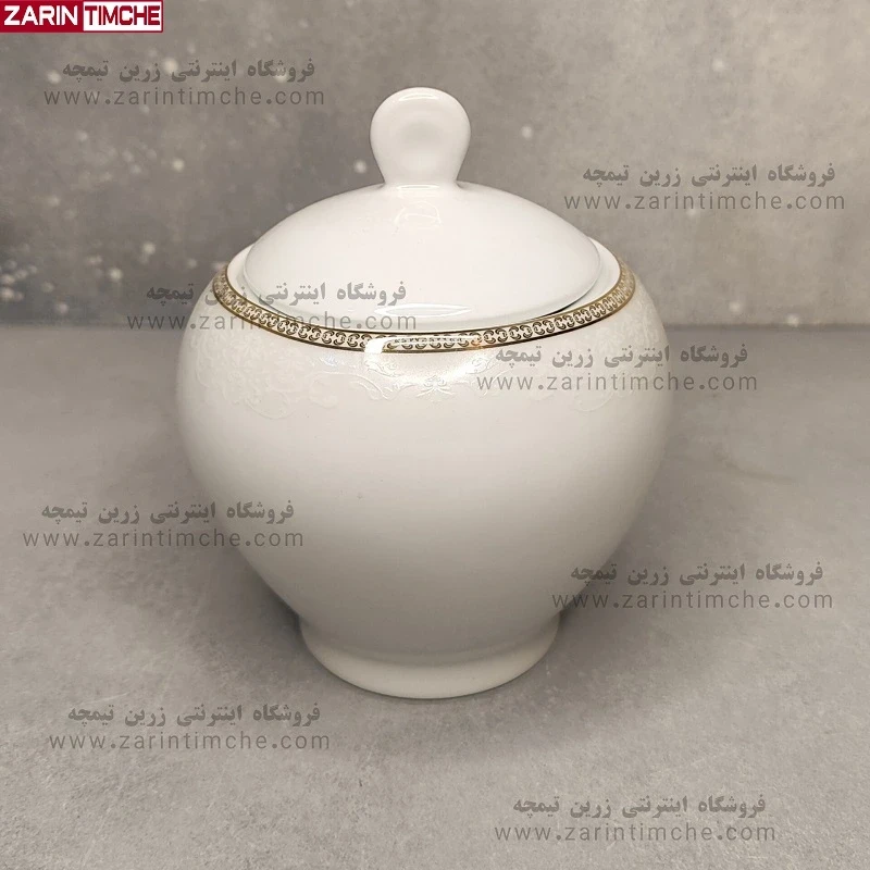 قندان چینی زرین مدل ریوا طلایی