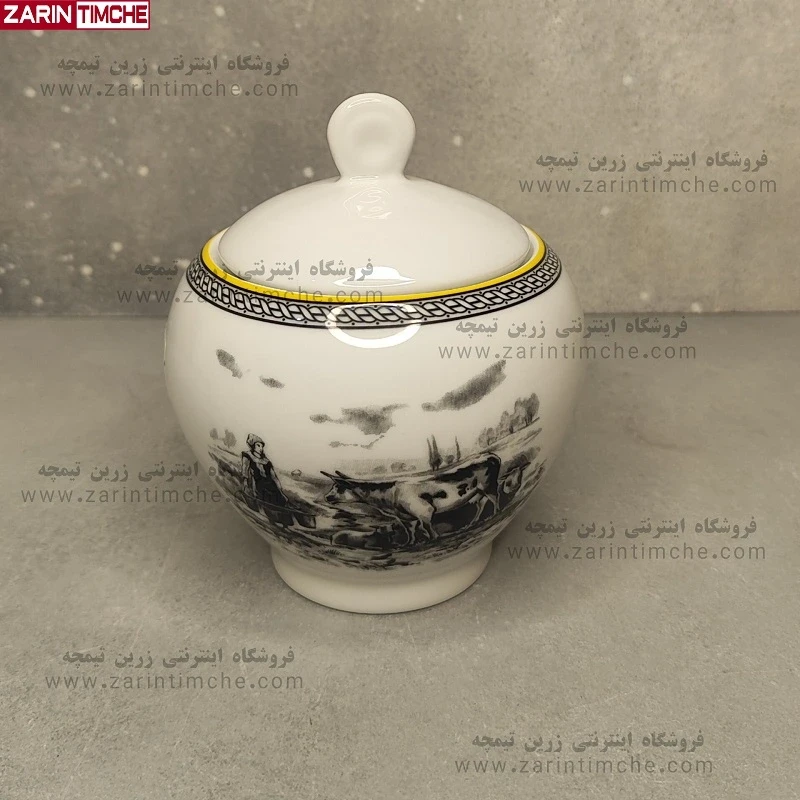 قندان چینی زرین مدل ویلیج
