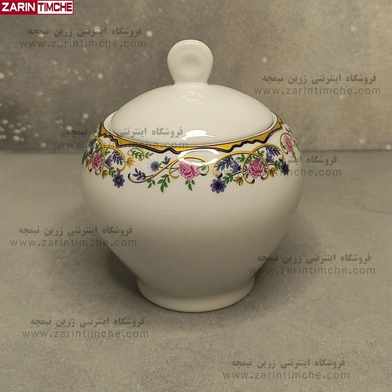 قندان چینی زرین مدل گلستان