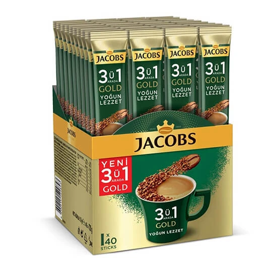قهوه فوری جاکوبز 3 در 1 مدل گلد رقیق بسته 40 عددی از {{model.count}}