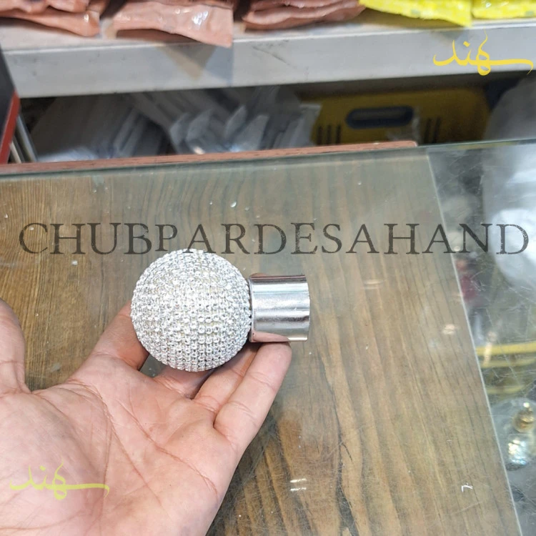 قپه نگین دار نقره ای