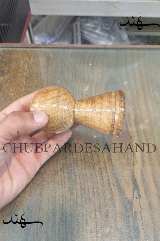قپه چوبی رنگ عسلی مدل شطرنج