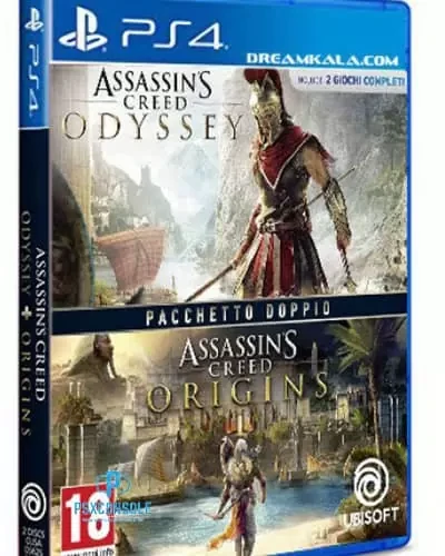 قیمت بازی ac odyssey و بازی ac origins هر 2 در یک بازی