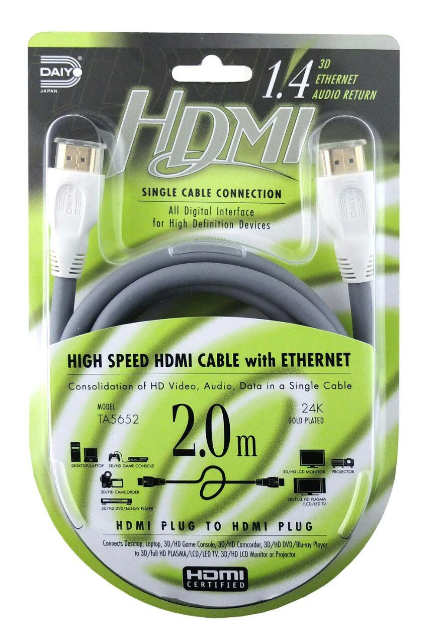 كابل HDMI دایو 2 متری مدل TA 5652