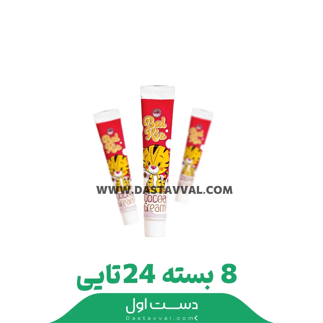 كرم كاكائو تيوپي30 گرمي بال قیز 8 بسته 24عددی
