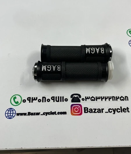 لاستیک سردسته اسپرت تزئینی موتور سیکلت نگین دار مشکی جفتی