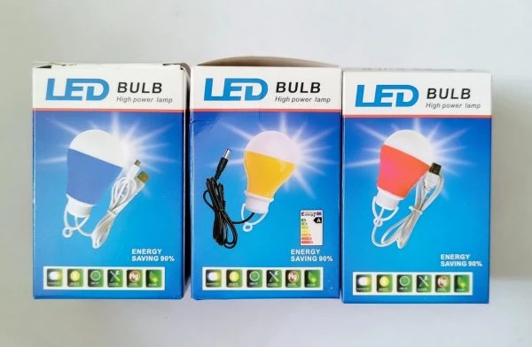 لامپ اضطراری مسافرتی LED BULB | خرید لامپ LED سفری رنگی | دیجی رنگین