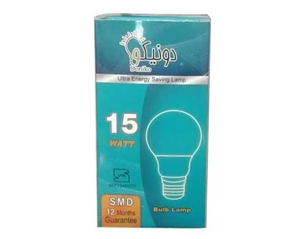 لامپ حبابی 15وات LED دونیکو