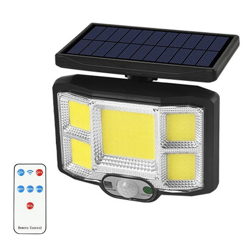 لامپ خورشیدی سنسوردار JD-2168B دیوارکوب کنترل دار